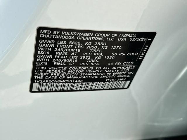 2021 Volkswagen Atlas 2.0T S