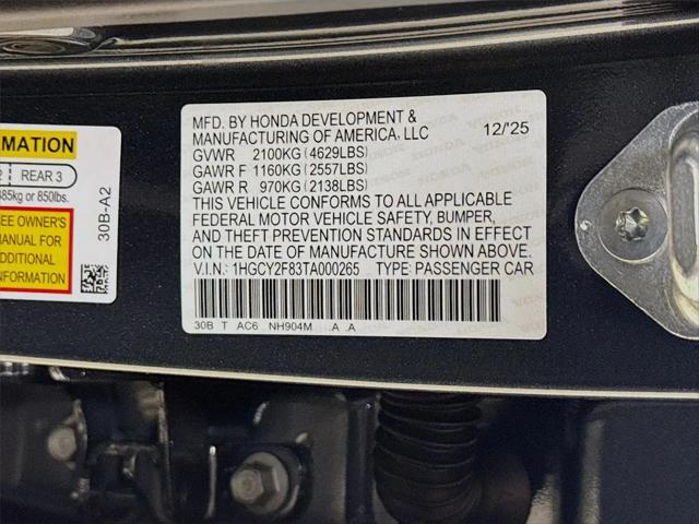2026 Honda Accord Sedan Touring