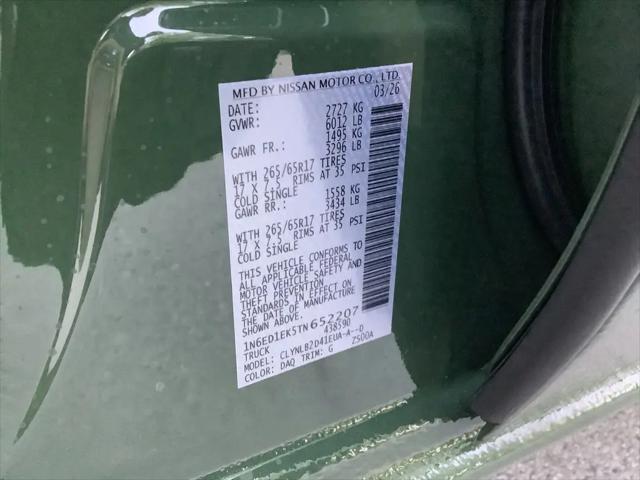2026 Nissan Frontier Crew Cab SV 4x4