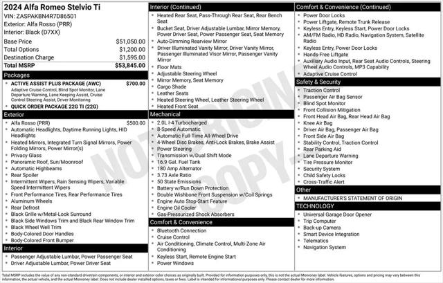 2024 Alfa Romeo Stelvio Ti AWD