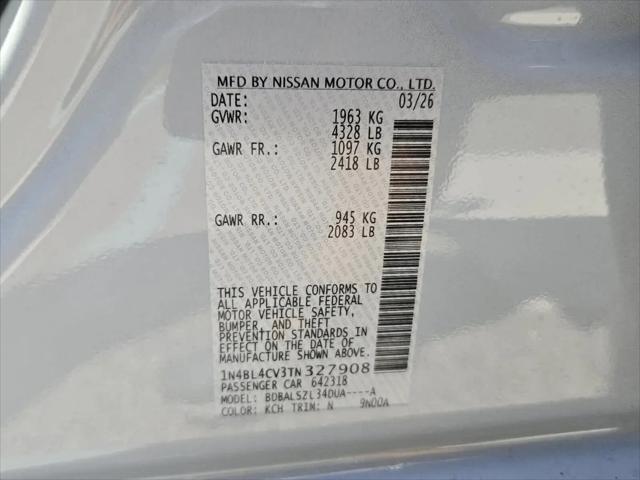 2026 Nissan Altima SR FWD