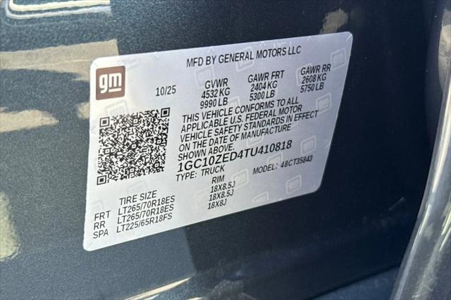 2026 Chevrolet Silverado EV LT - Extended Range 4WD