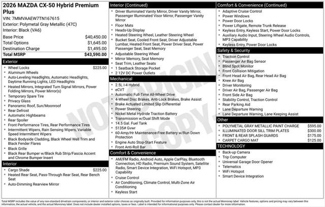2026 Mazda CX-50 Hybrid Premium Plus