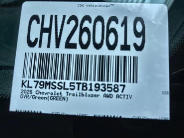 2026 Chevrolet TrailBlazer AWD ACTIV