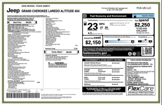 2026 Jeep Grand Cherokee Altitude 4x4