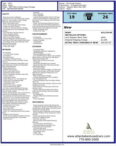 2023 Acura MDX Technology Package