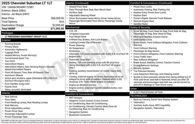 2025 Chevrolet Suburban 4WD LT