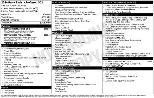 2026 Buick NV Preferred FWD