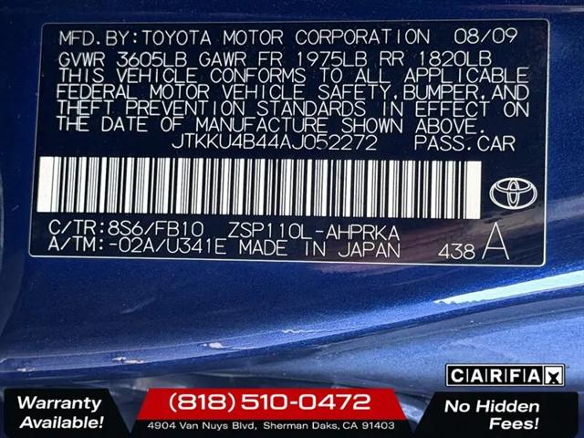 2010 Scion xD Base