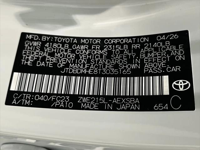 2026 Toyota Corolla Hybrid Hybrid SE