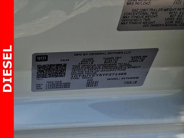 2026 GMC Sierra 3500HD Crew Cab, Long Bed, Denali Ultimate Dual Rear Wheel, 4WD