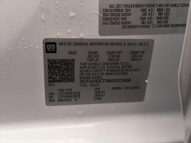 2022 GMC Sierra 1500 4WD Crew Cab Standard Box AT4
