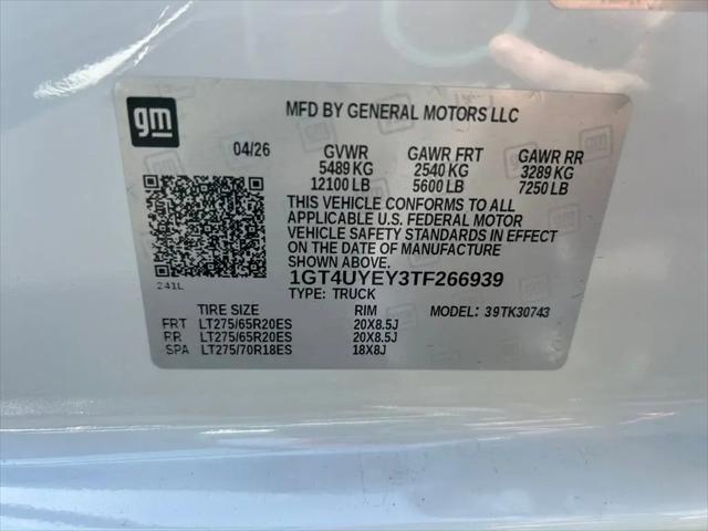 2026 GMC Sierra 3500HD Crew Cab, Long Bed, Denali Ultimate, 4WD