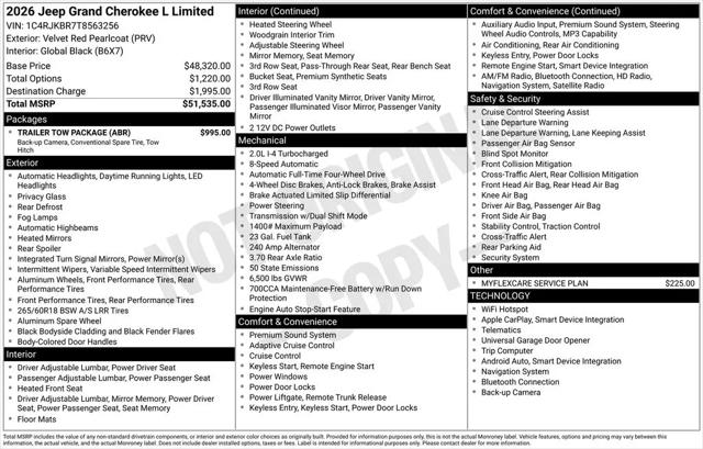 2026 Jeep Grand Cherokee L Limited