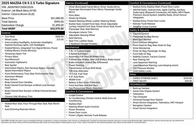 2025 Mazda CX-5 2.5 Turbo Signature