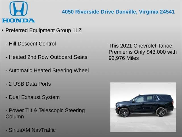 2021 Chevrolet Tahoe 4WD Premier