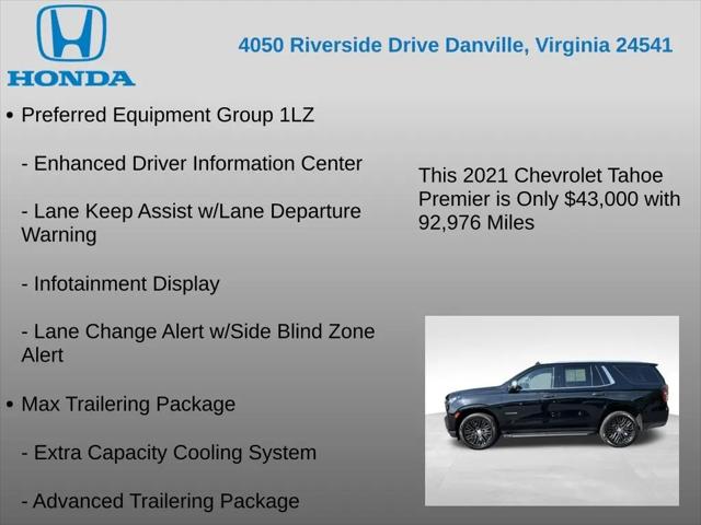 2021 Chevrolet Tahoe 4WD Premier