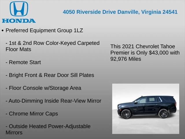 2021 Chevrolet Tahoe 4WD Premier