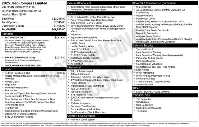 2025 Jeep Compass Limited 4x4
