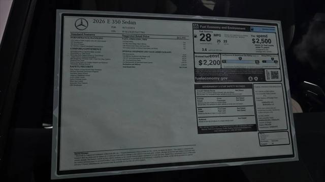 2026 Mercedes-Benz E 350 E 350