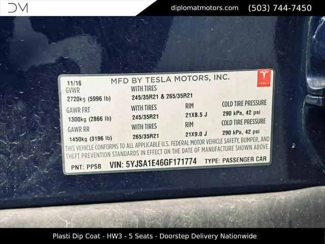 2016 Tesla Model S P100D