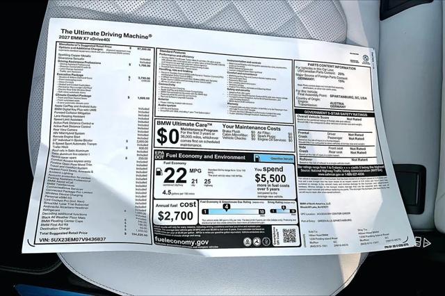 2027 BMW X7 xDrive40i
