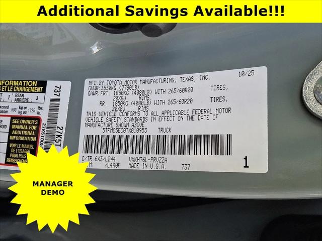 2026 Toyota Tundra 1794 Edition CrewMax 6.4' Bed