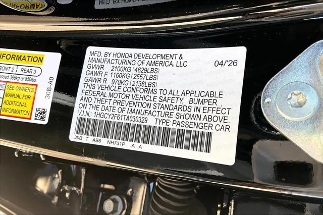 2026 Honda Accord Sedan EX-L