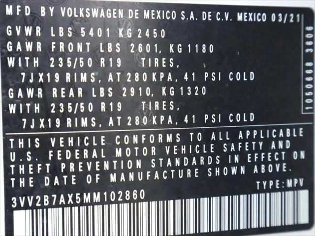 2021 Volkswagen Tiguan 2.0T SEL