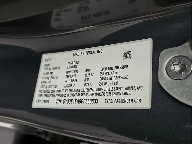 2023 Tesla Model 3 Rear-Wheel Drive