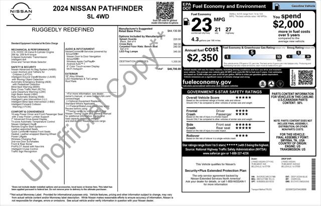 2024 Nissan Pathfinder SL 4WD