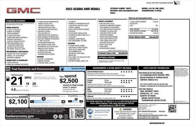 2023 GMC Acadia AWD Denali