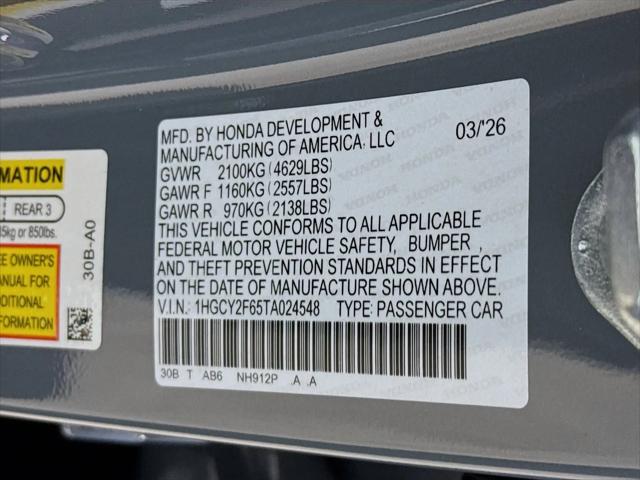 2026 Honda Accord Sedan EX-L