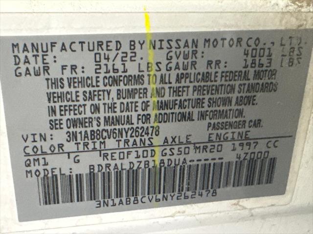 2022 Nissan Sentra SV Xtronic CVT