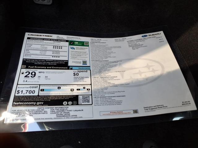 2026 Subaru Crosstrek Unknown