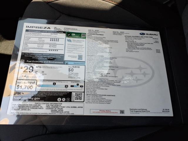 2026 Subaru Impreza Sport