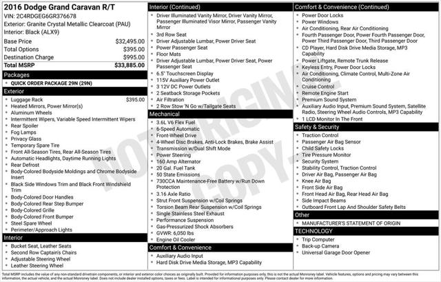 2016 Dodge Grand Caravan R/T