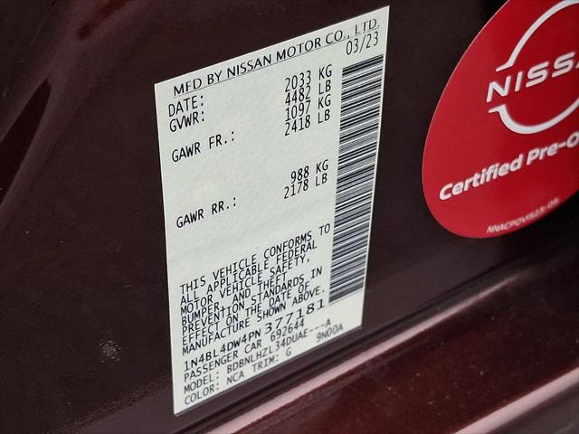 2023 Nissan Altima SV Intelligent AWD