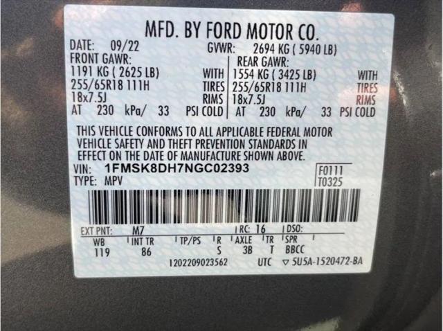2022 Ford Explorer XLT