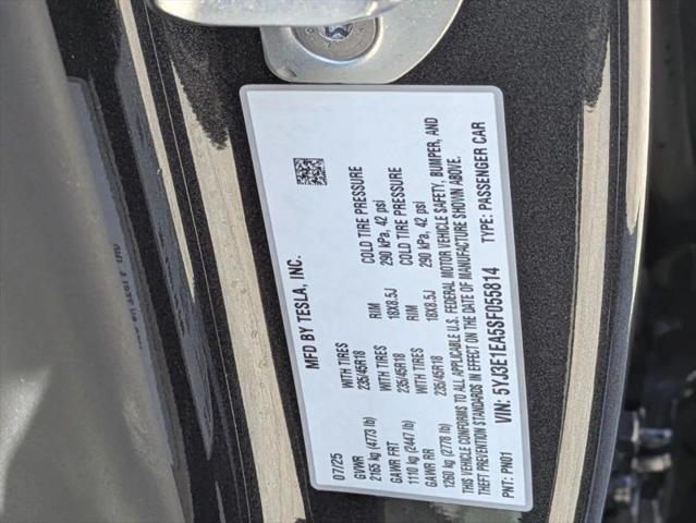 2025 Tesla Model 3 Long Range Rear-Wheel Drive
