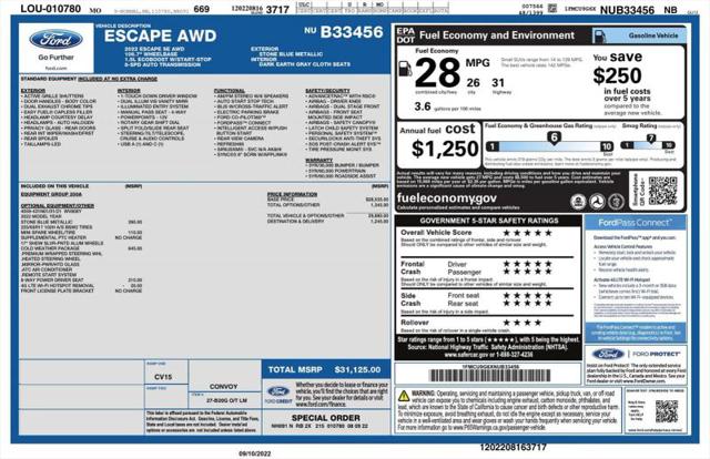 2022 Ford Escape SE
