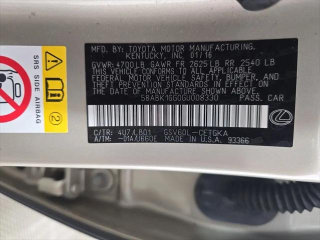 2016 Lexus ES 350 ES 350