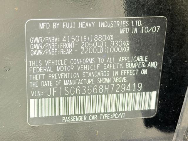 2008 Subaru Forester 2.5X