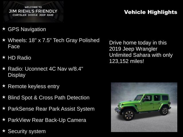2019 Jeep Wrangler Unlimited Sahara 4x4