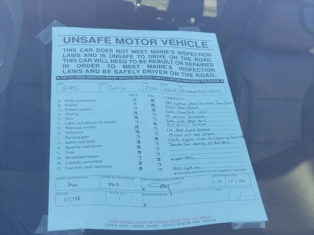 2020 GMC Sierra 2500HD 4WD Crew Cab Standard Bed SLT
