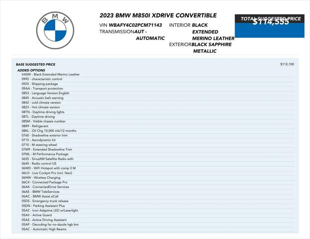 2023 BMW M8 xDrive