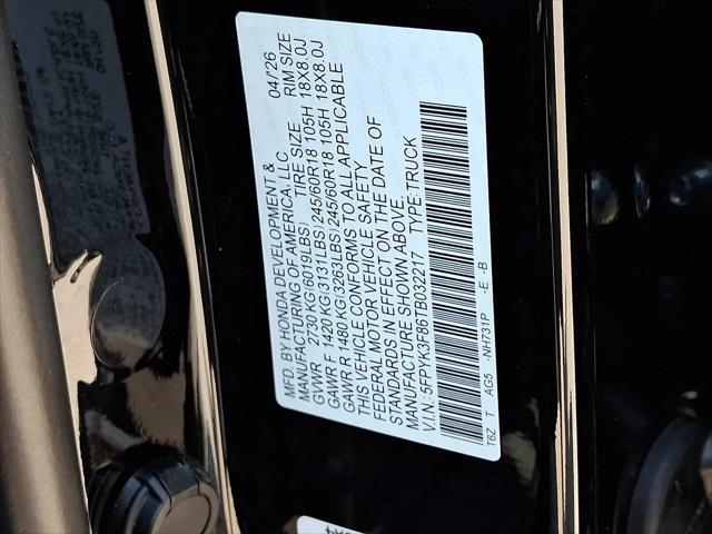 2026 Honda Ridgeline Black Edition