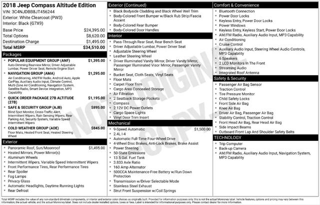 2018 Jeep Compass Altitude 4x4