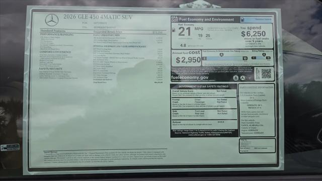 2026 Mercedes-Benz GLE GLE 450 4MATIC