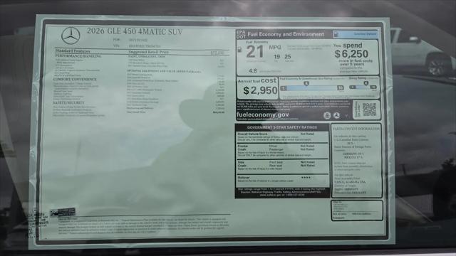 2026 Mercedes-Benz GLE GLE 450 4MATIC
